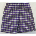 Boxer Short Flannel Purple White